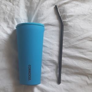Blue Corkcicle Tumble w/ straw